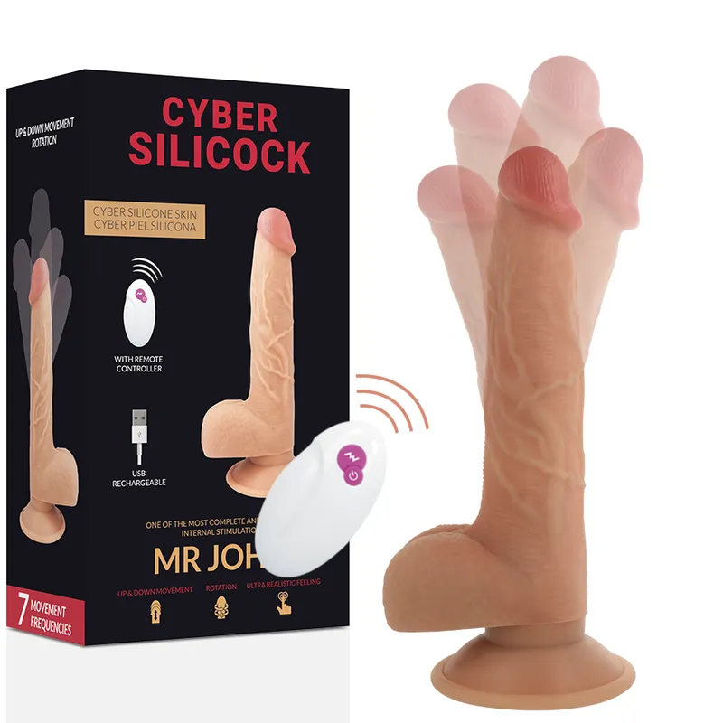 Cyber Silicock Realistico Control Remoto Mr John - Vibrátor