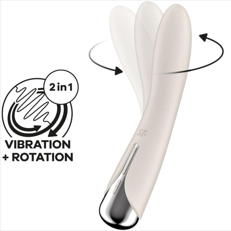 Satisfyer - Spinning Vibe 1 G-Spot Beige Rotator Vibrator