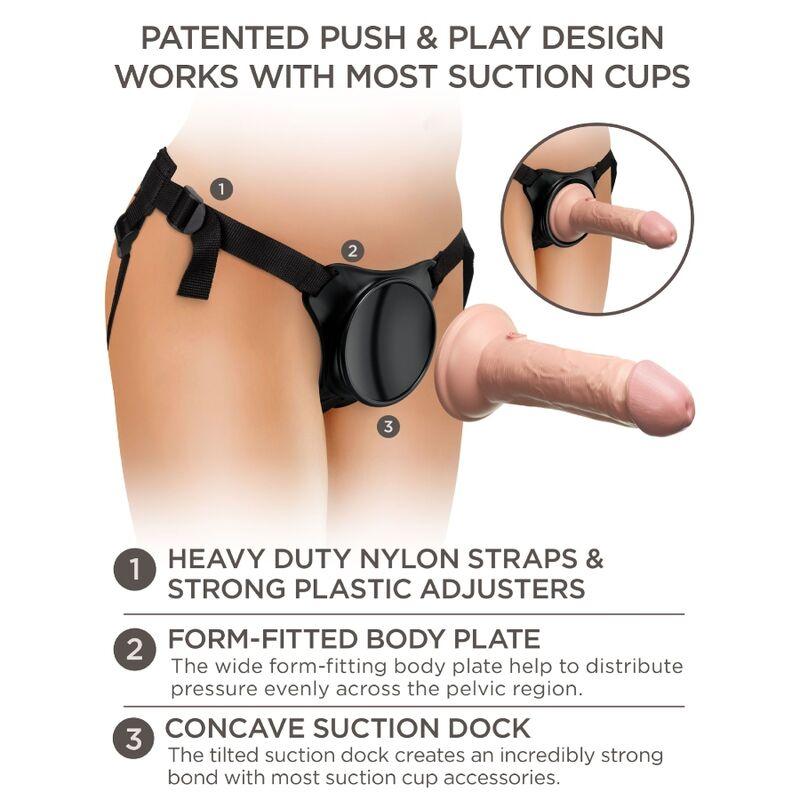 King Cock Elite - Adjustable Harness With Dildo 15.2 Cm For Beginners