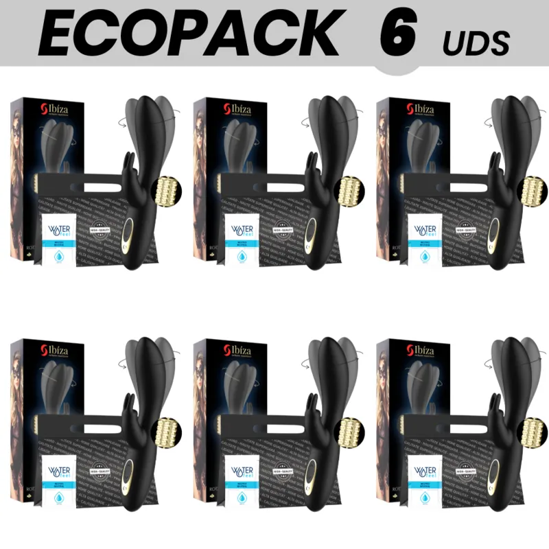 Ecopack 6 Units - Ibiza Rotating Rabbit Vibrator