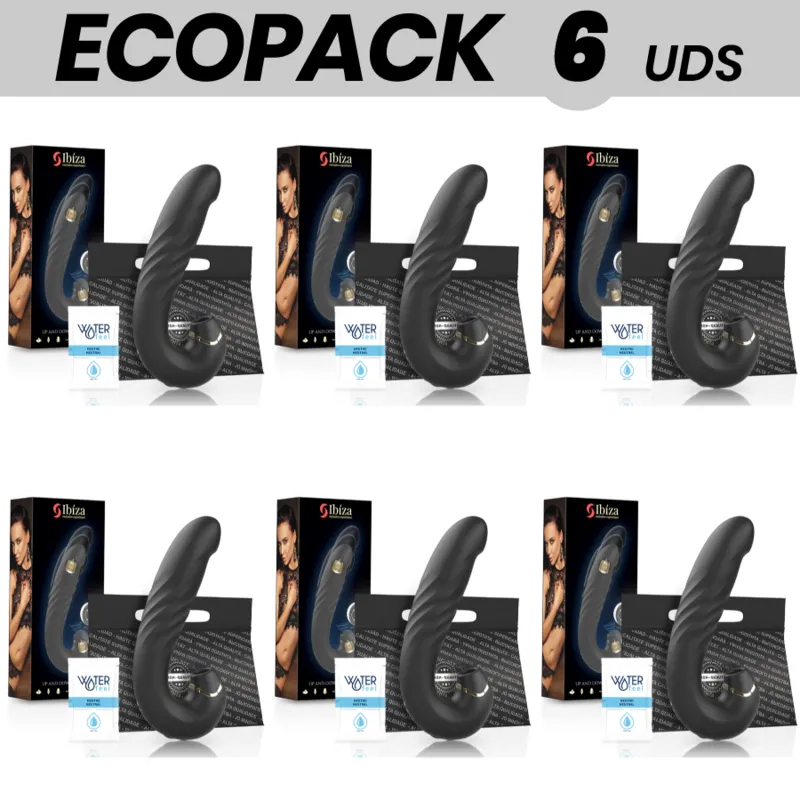 Ecopack 6 Units - Ibiza Vibrador Succionador Up &Amp; Down 15.5 Cm