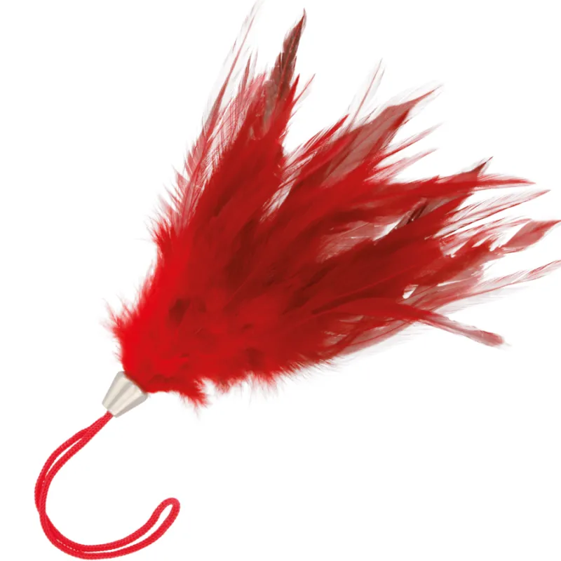 Darkness Red Feather 17cm - Šteklítko