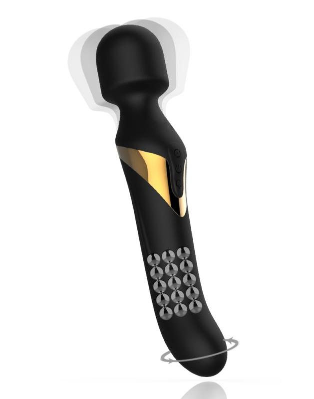 Dorcel Dual Orgasms Rechargeable Black - Masážna Hlavica S Vibrátorom