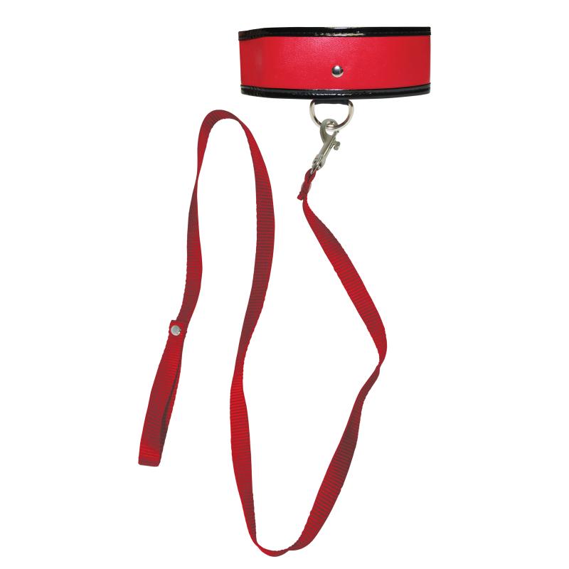 Sportsheets - Sex & Mischief Red Leash & Collar