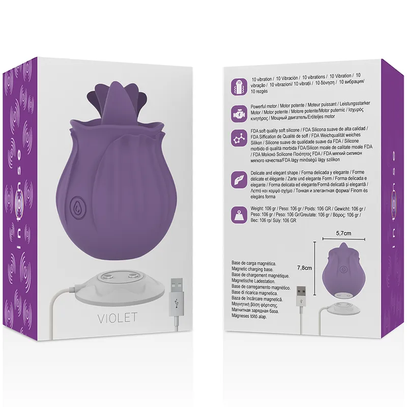 Intense - Violet Cl Toris Stimulator 10 Vibrations Lilac