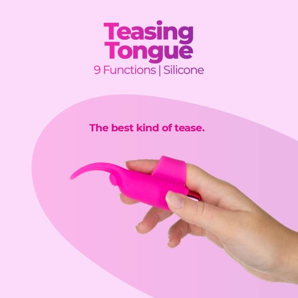 Powerbullet - Teasing Tongue With Mini Bullet 9 Functions Pink