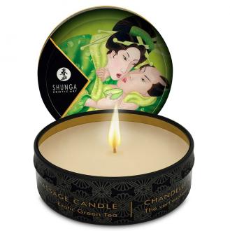 Mini Caress By Candlelight Massage CandleExotic Green Tea - Masážna Sviečka