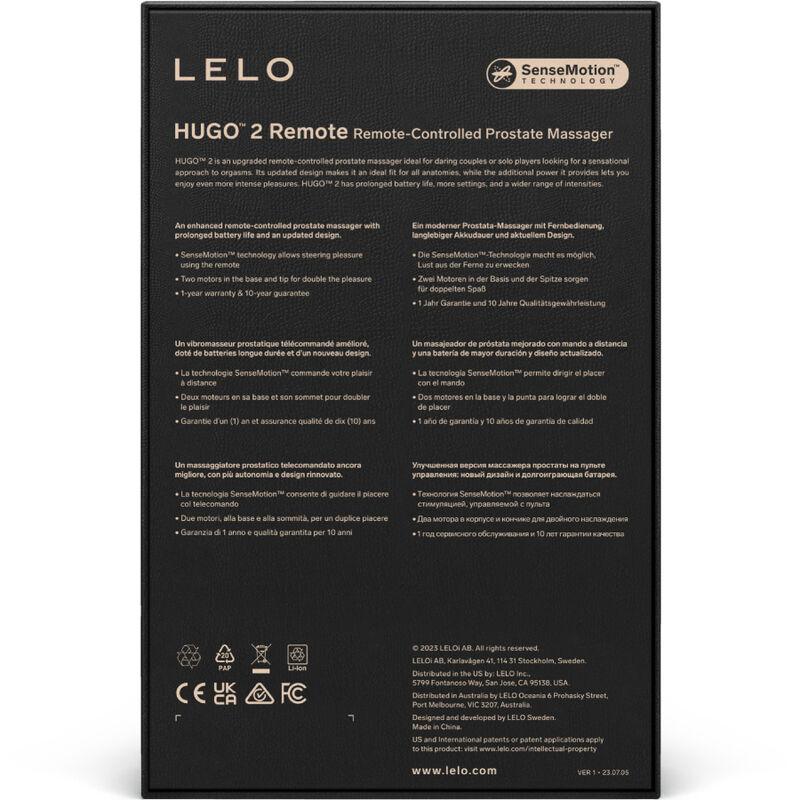 Lelo - Hugo 2 Remote Control Prostate Massager Black