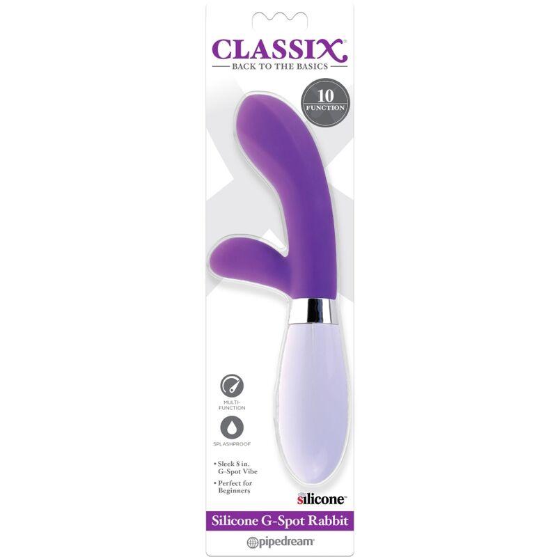 Classix - Rabbit Vibrator G-Spot Purple Silicone