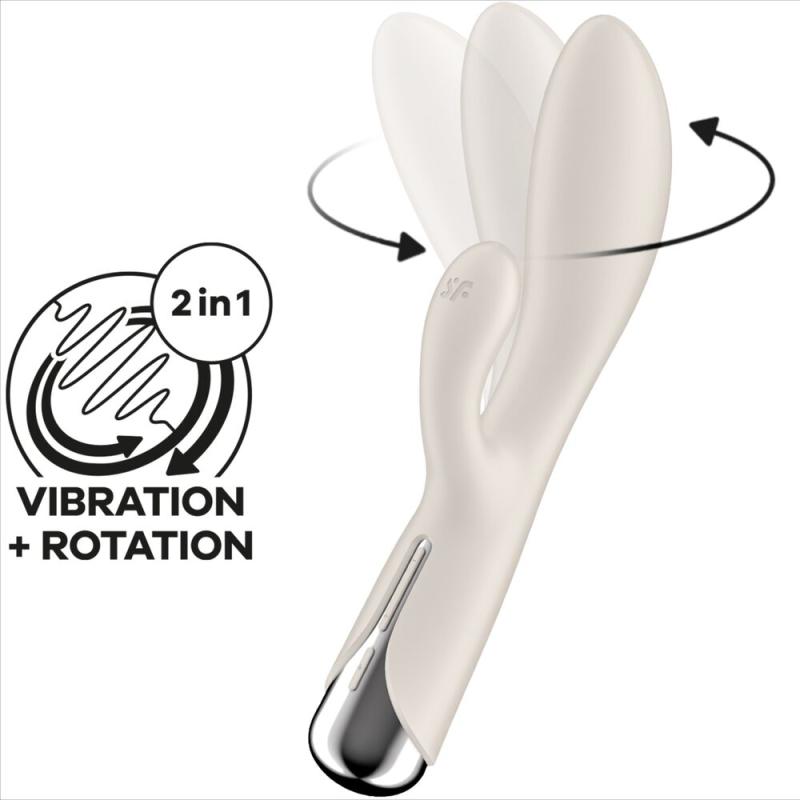 Satisfyer - Spinning Rabbit 1 Clitoris And G-Spot Stimulation Beige