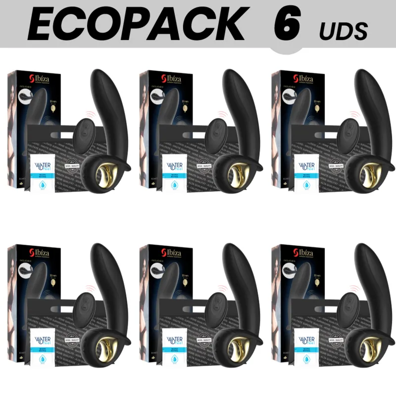 Ecopack 6 Units - Ibiza Remote Control Inflatable Vibrator