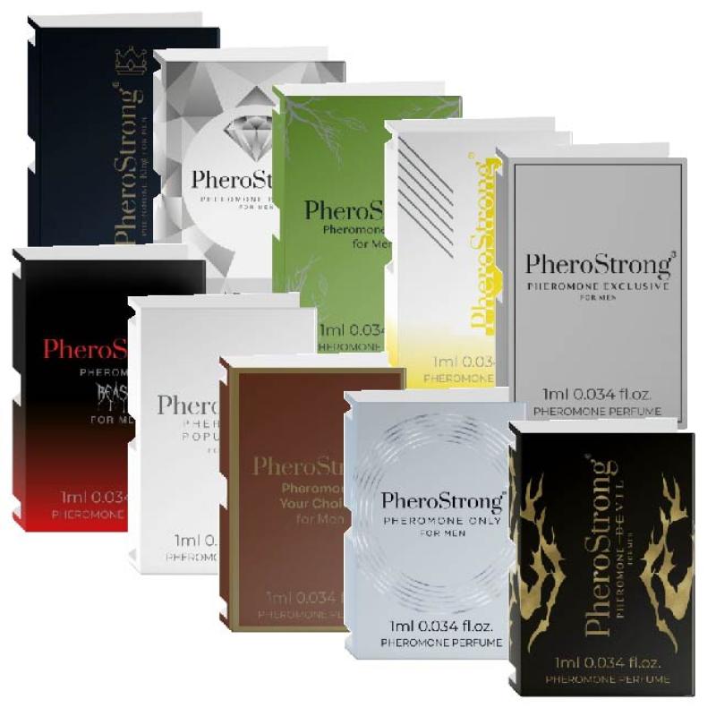 Pherostrong Pheromone Perfume For Men 10 x 1ml - Parfum s Feromónmi (M)